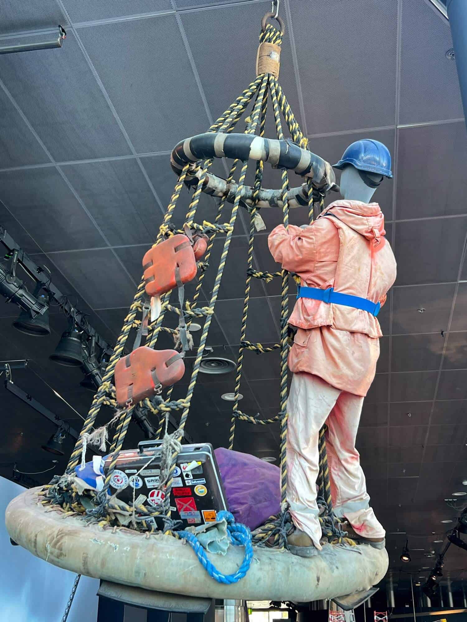 Exhibit of an oil rigger at the Norwegian Petroleum Museum
