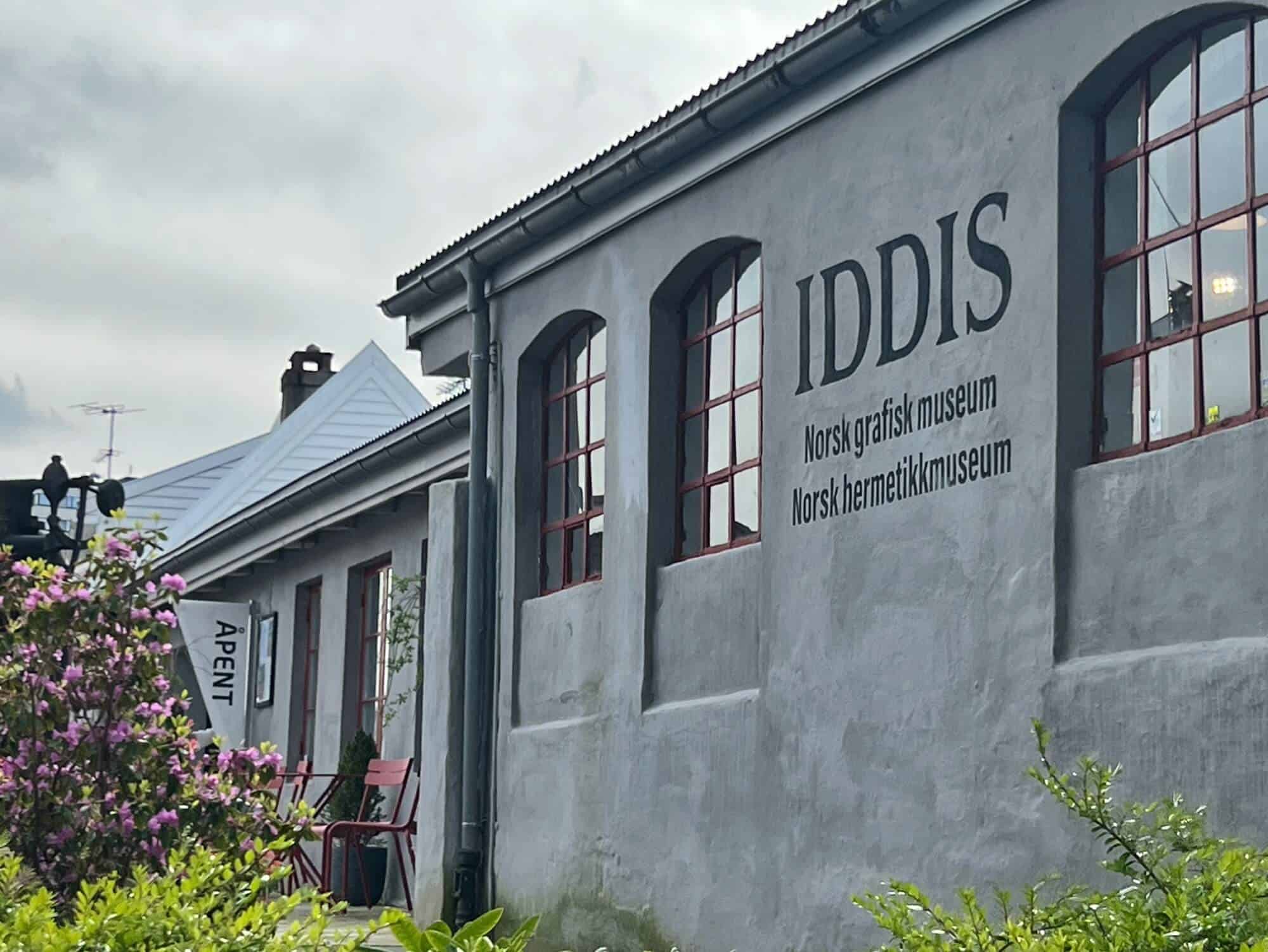 Outside walls of the IDDIS museum in Stavanger