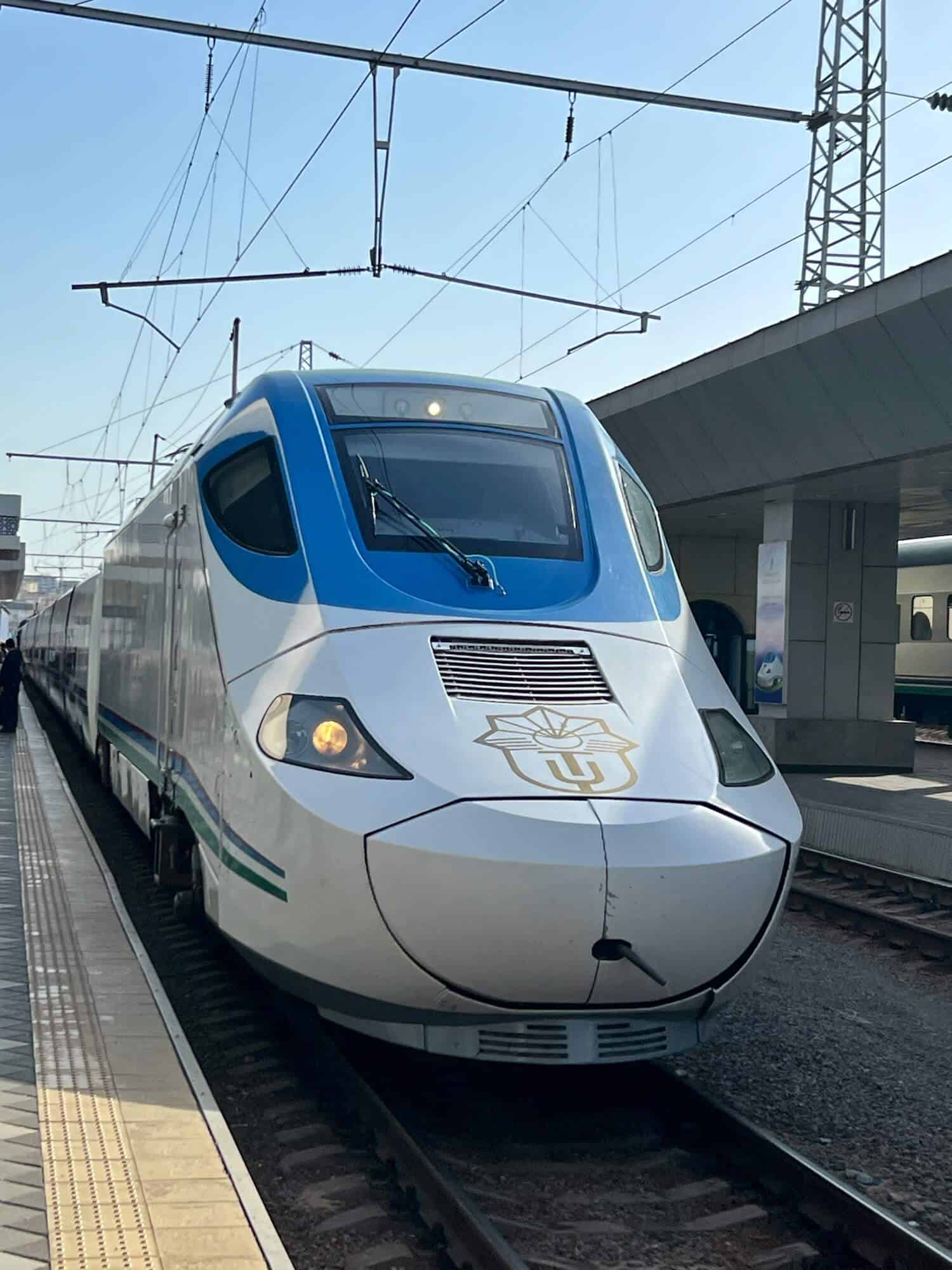 fast train in Uzbekistan 
