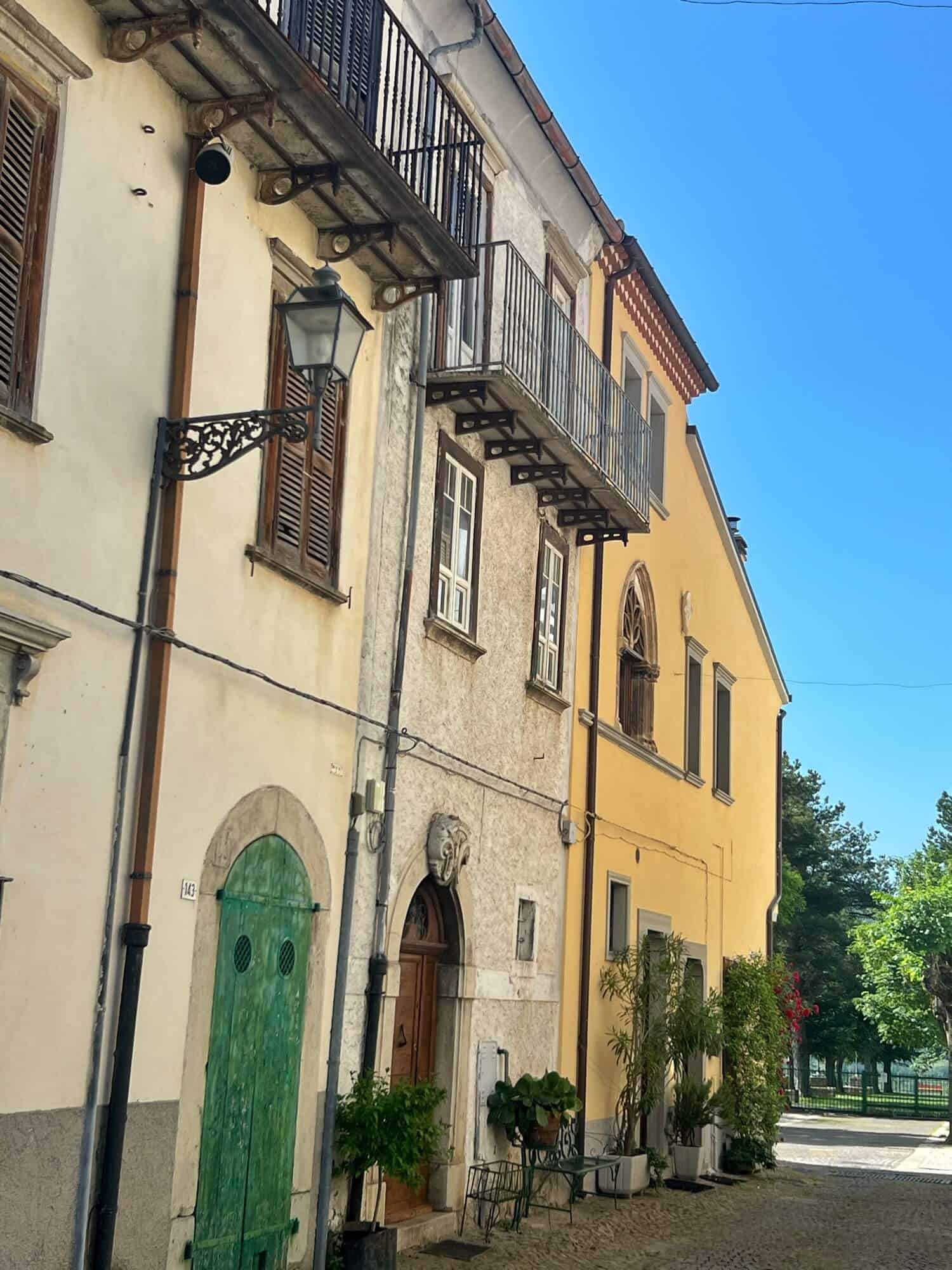 houses in Agnone's historic centre