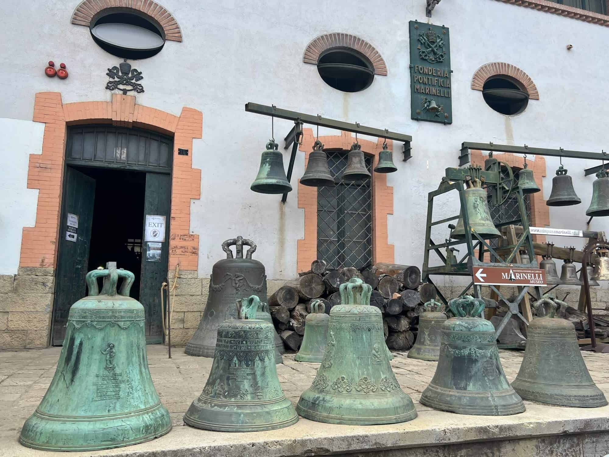 Bells outside the world's oldest bell foundry