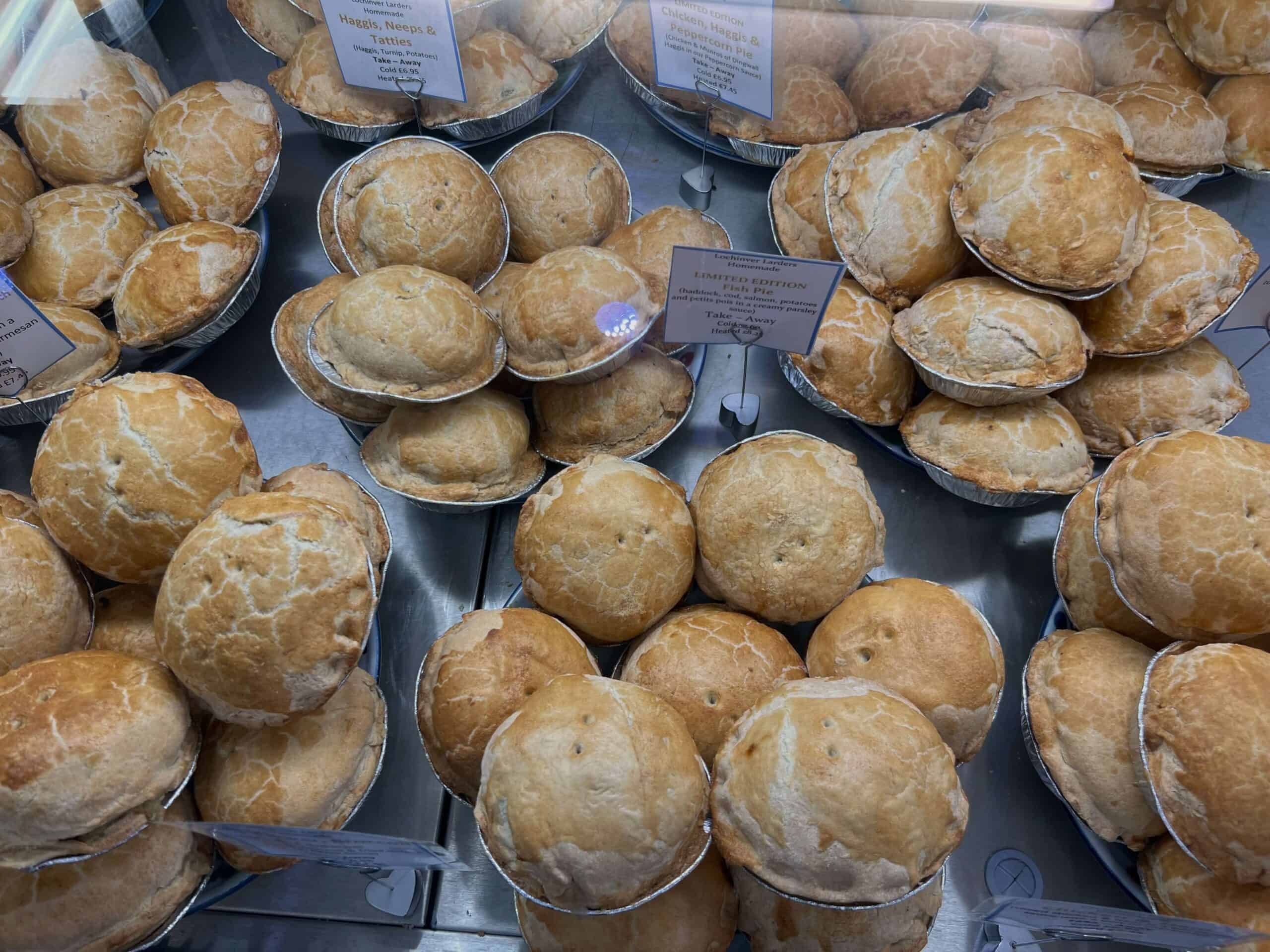 The famous pies Lochinver 