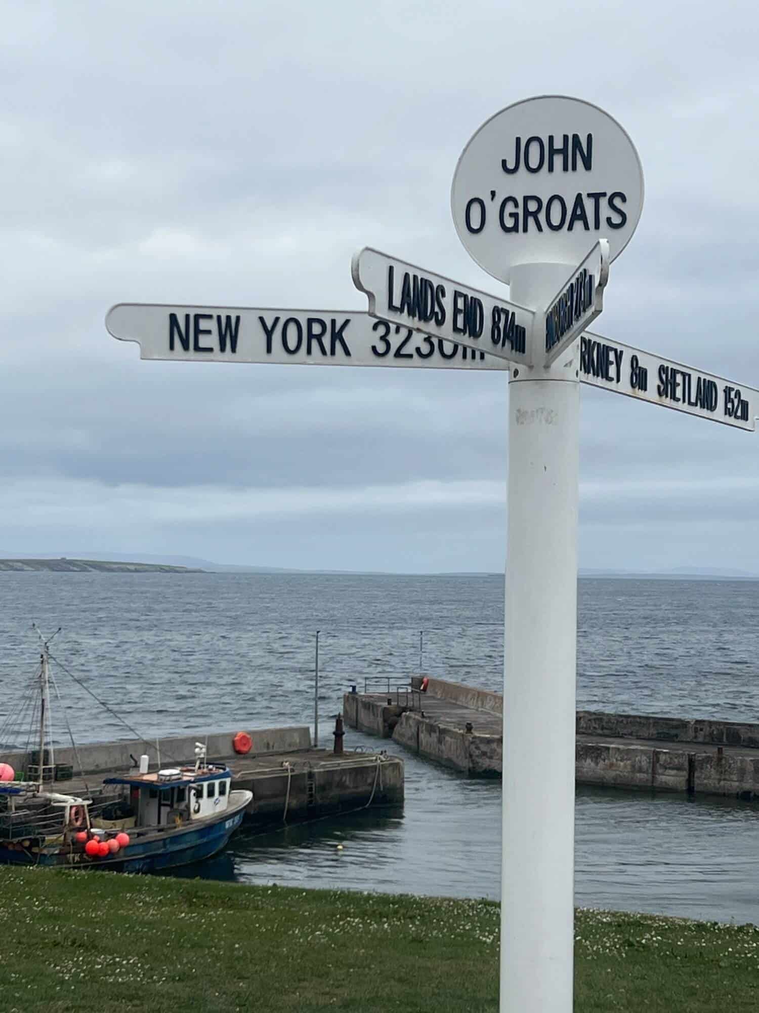 famous John O Groats signpost 