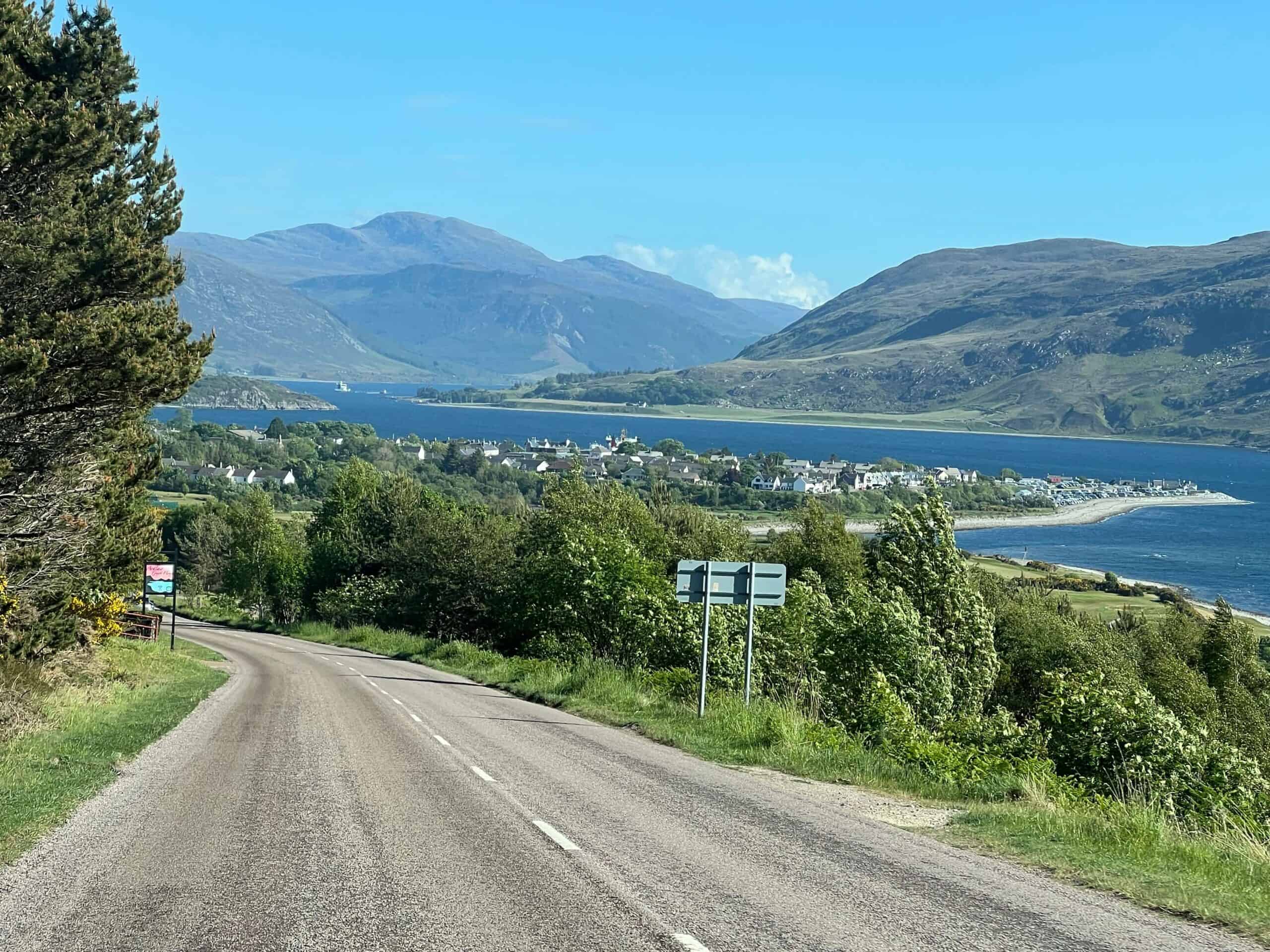 the drive into Ullapool 