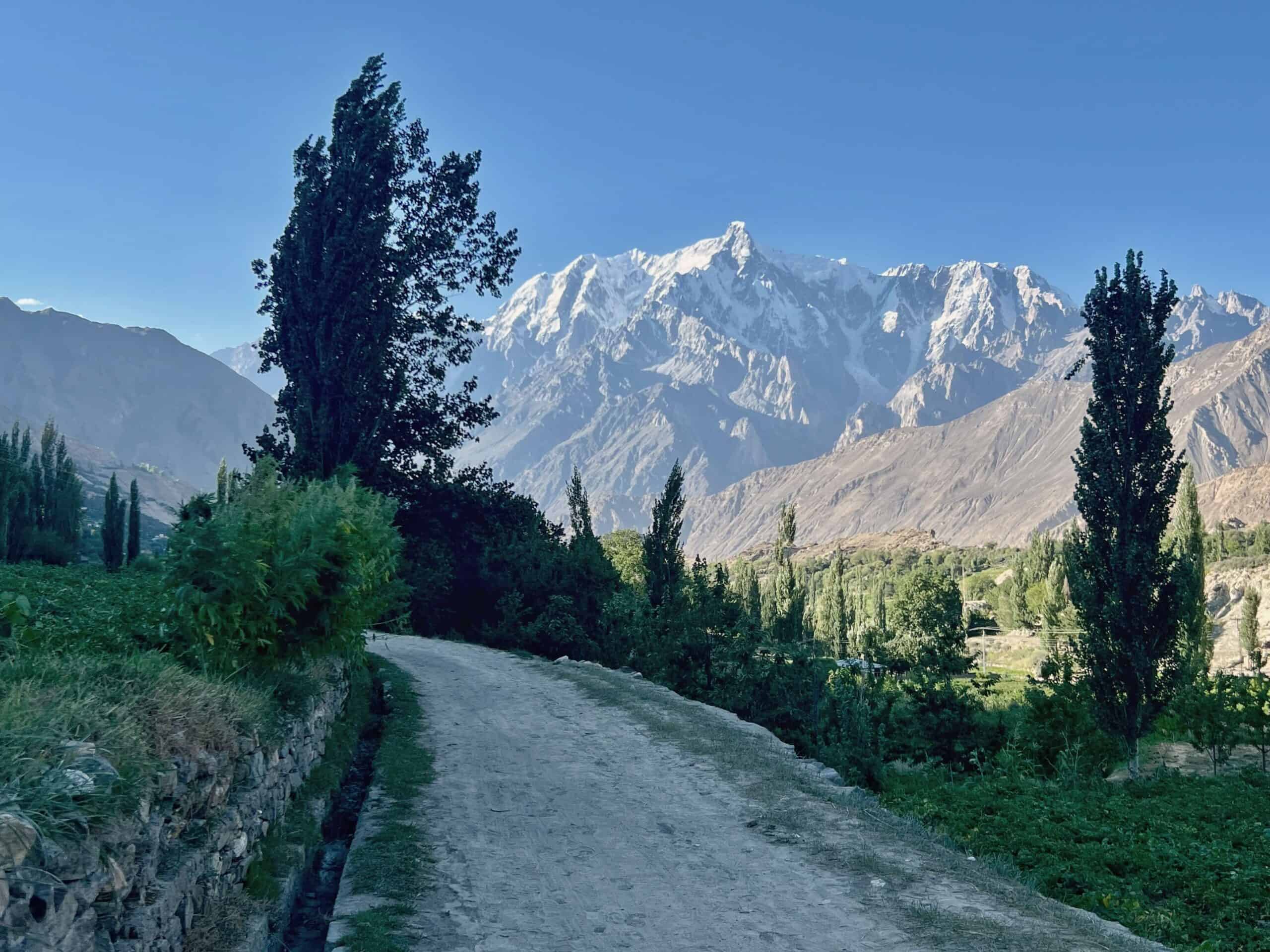 Mountain road in Pakistan