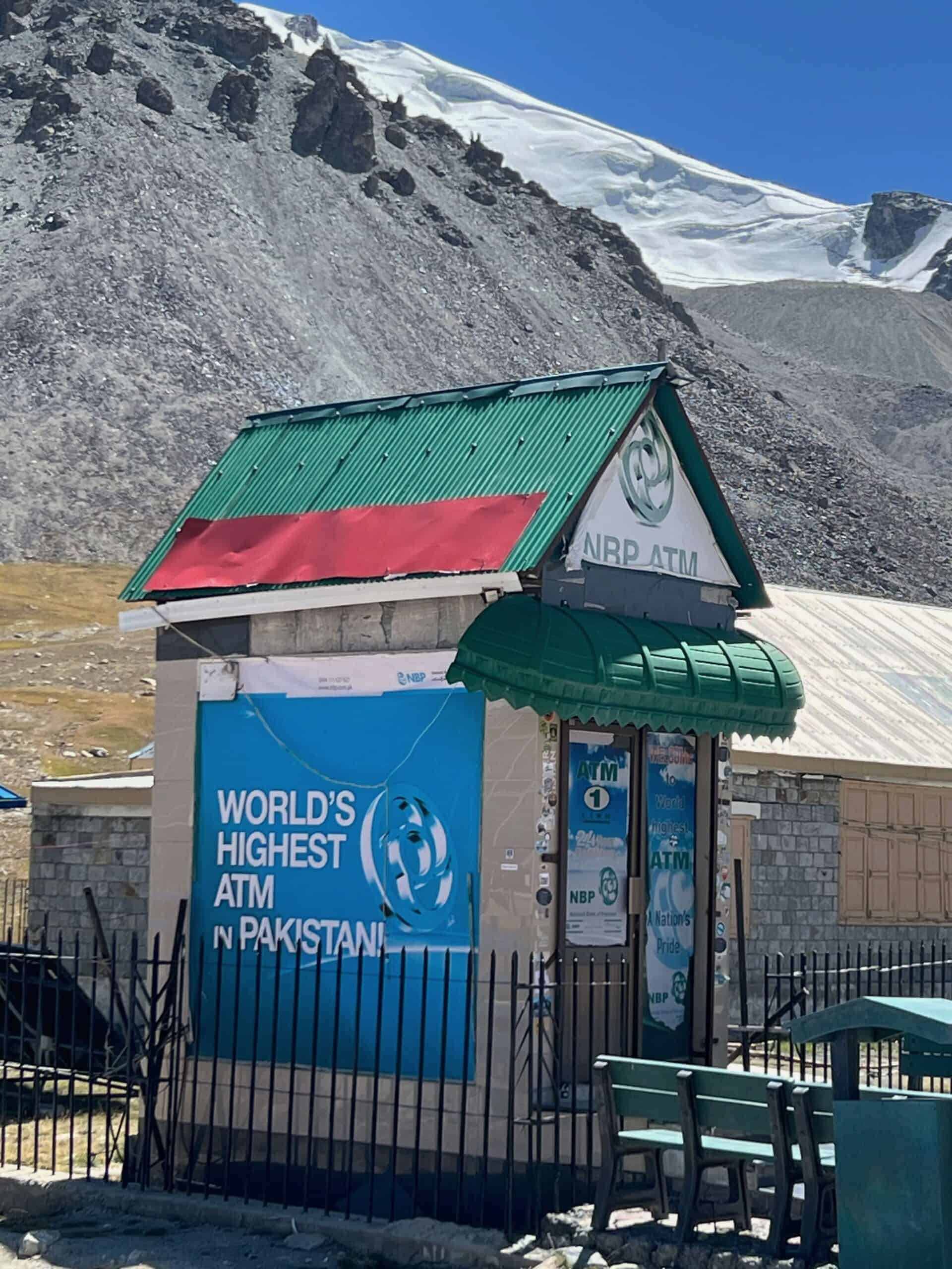 Worlds highest atm in Pakistan 