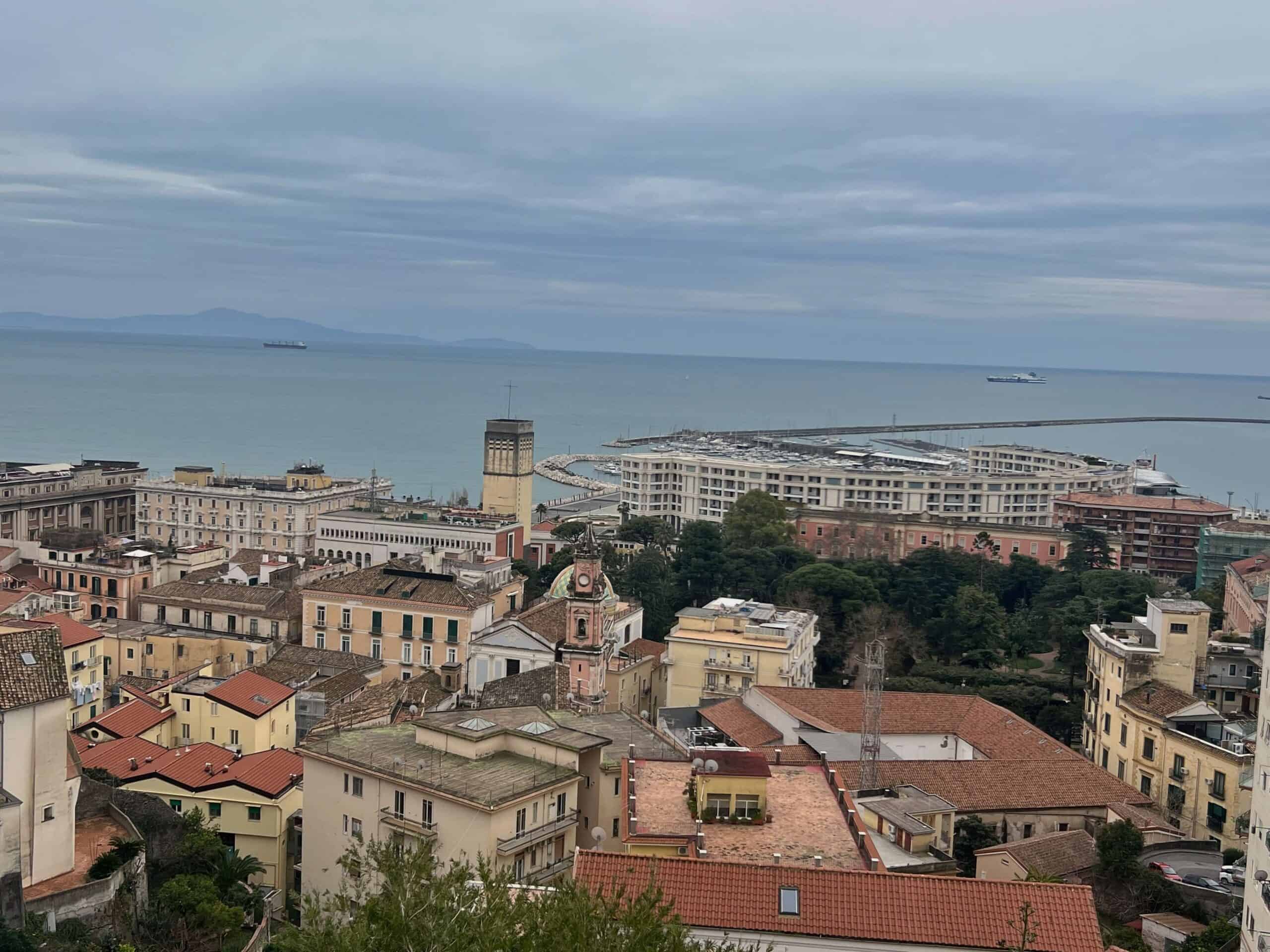 View from Salerno's botanical gardens