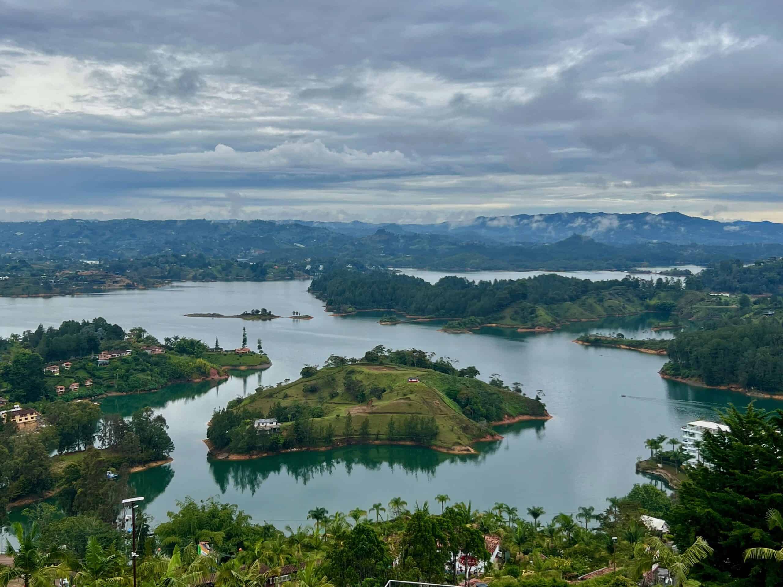 The view from El Peñón de Guatapé.