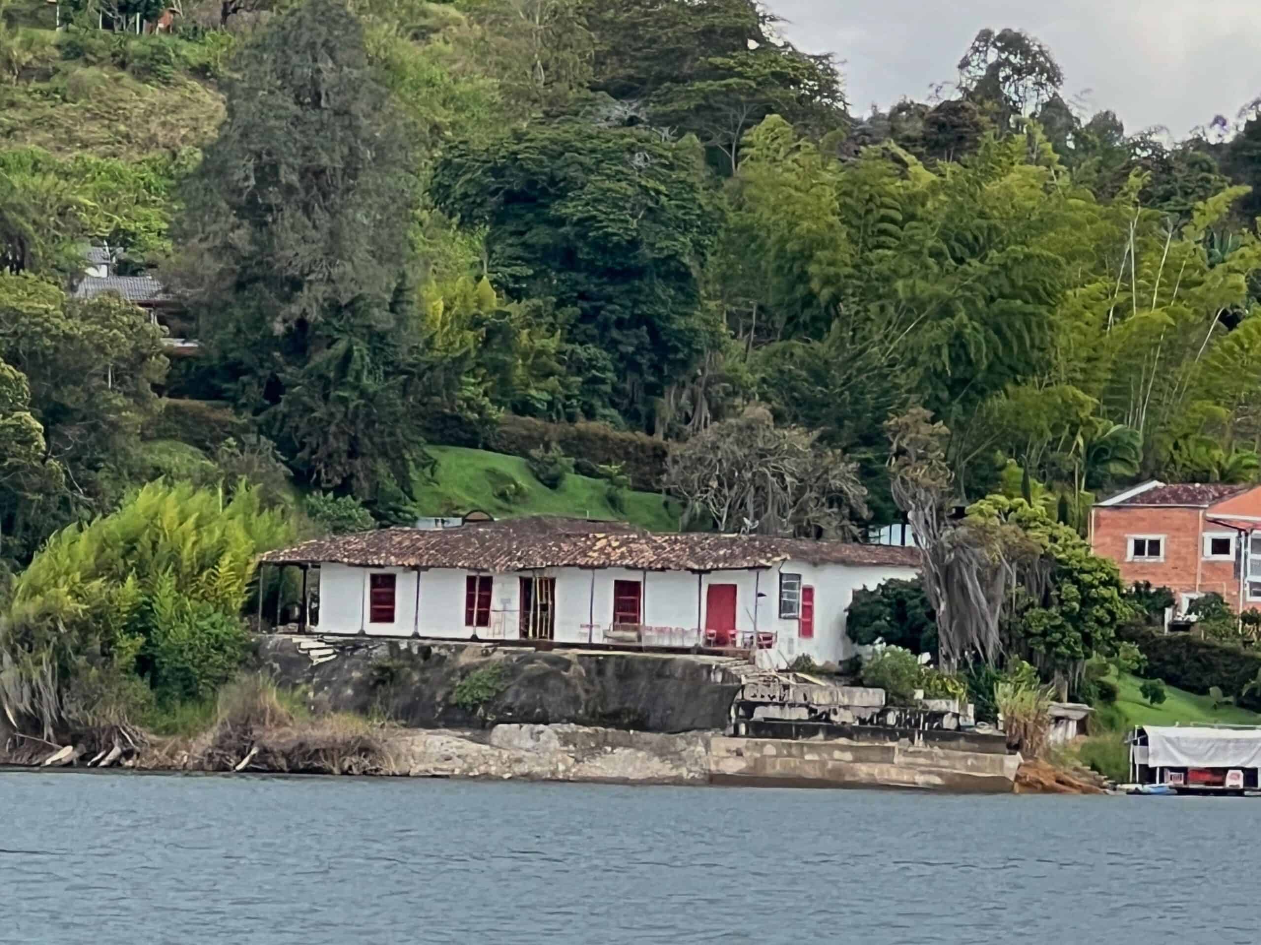 Only surviving building on Embalse Peñol-Guatapé,when the reservoir was built  