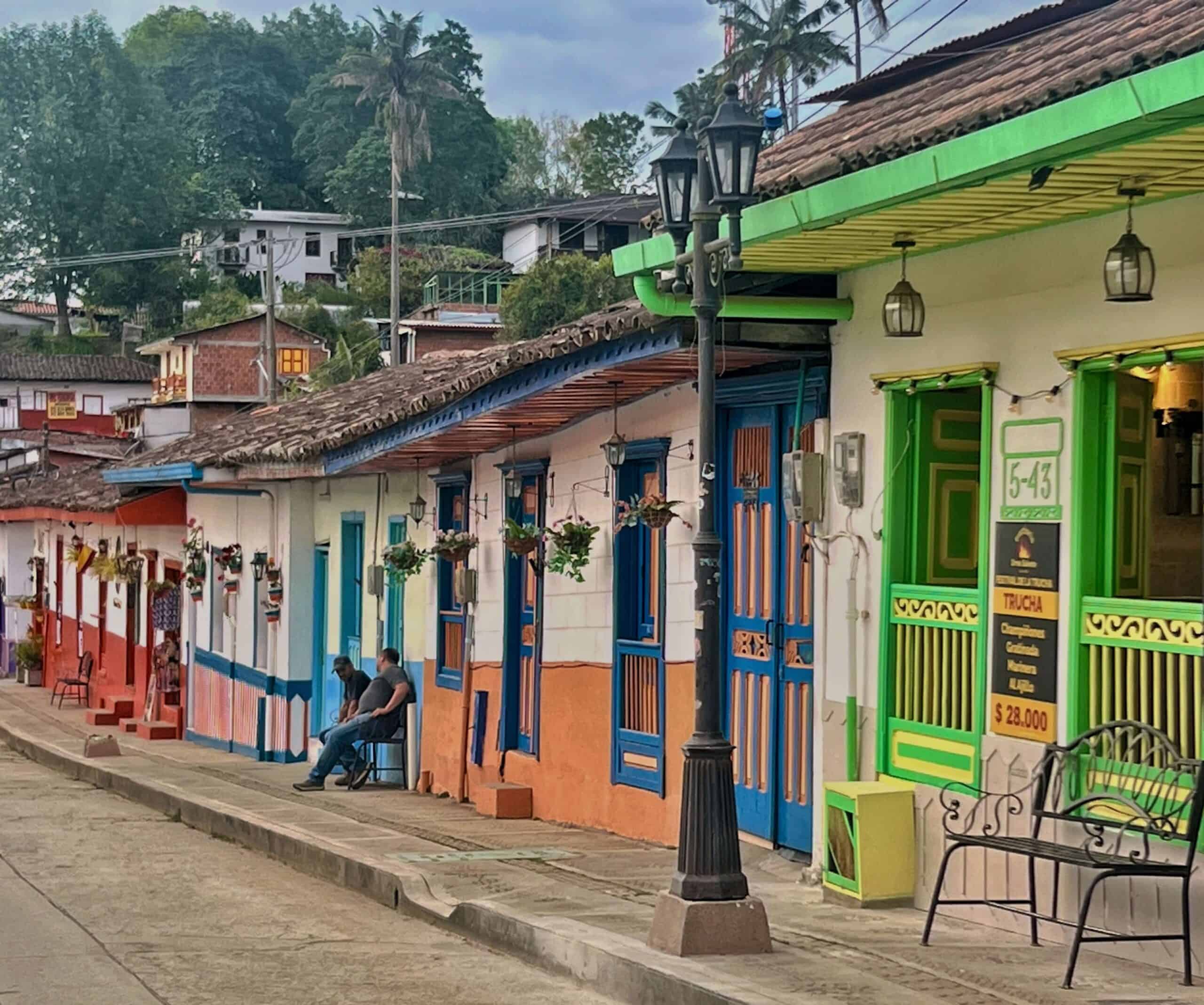 Colourful houses in Salento 