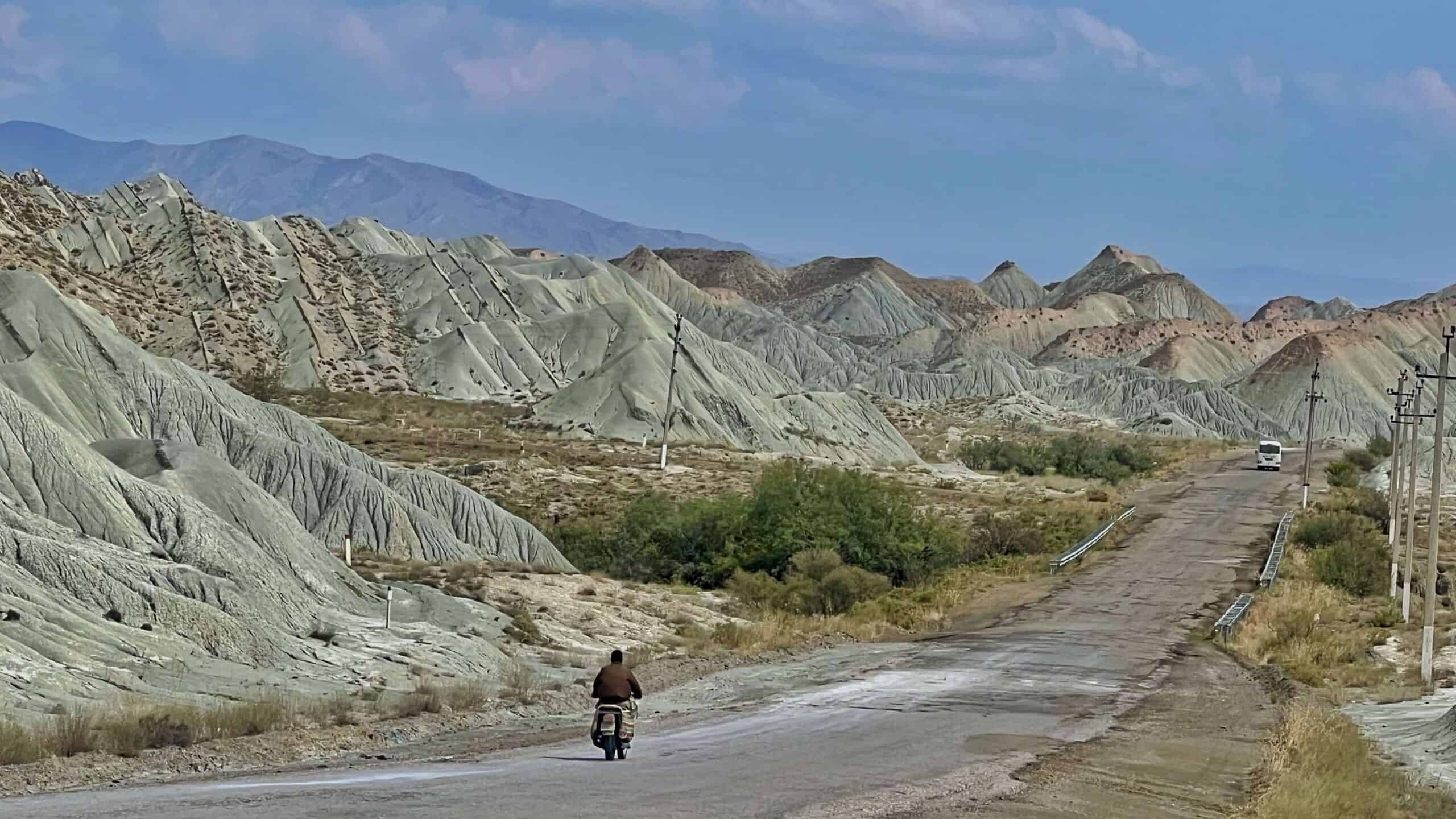 Moon mountains Turkmenistan