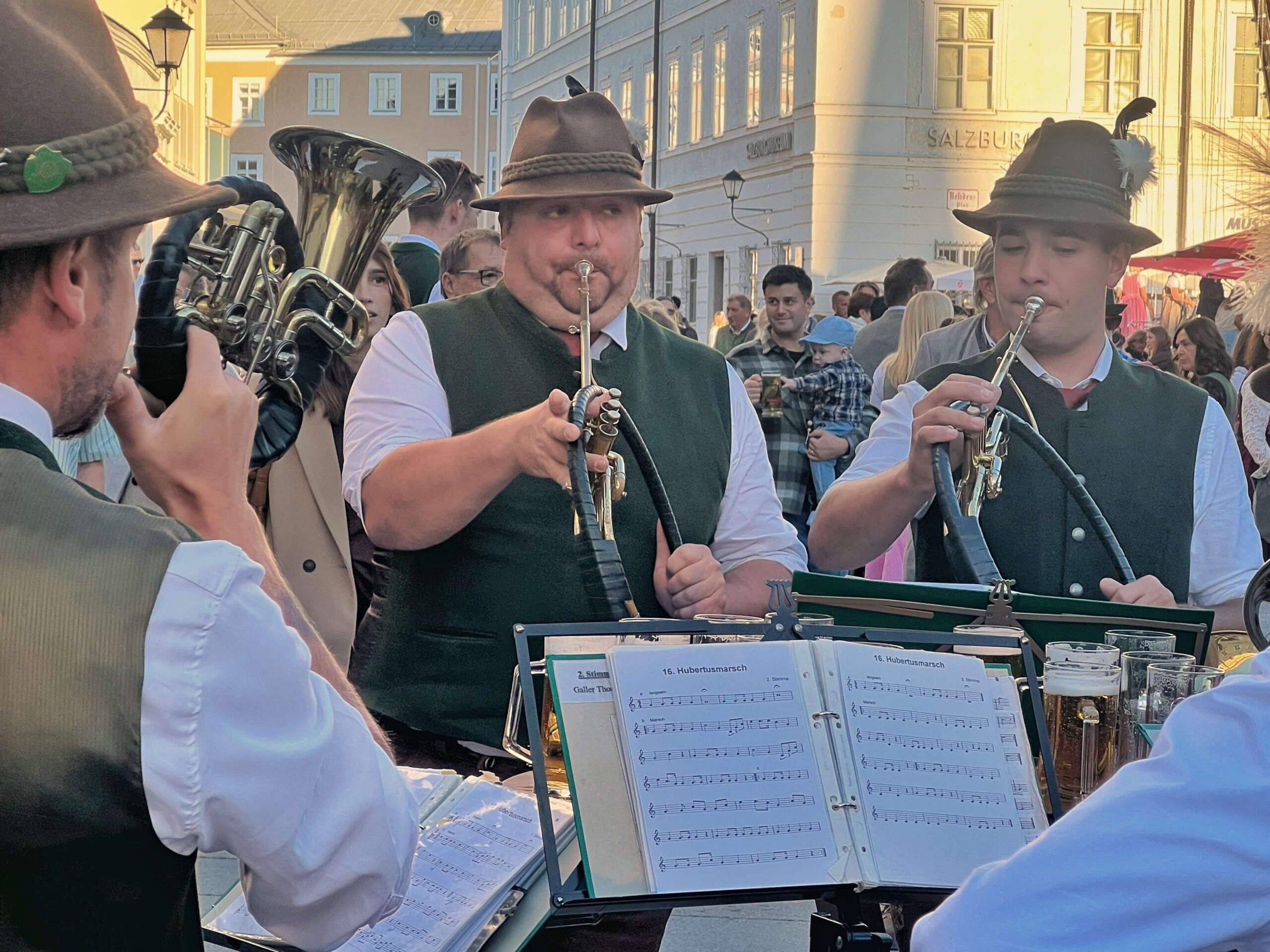 Band playing in Salzburg