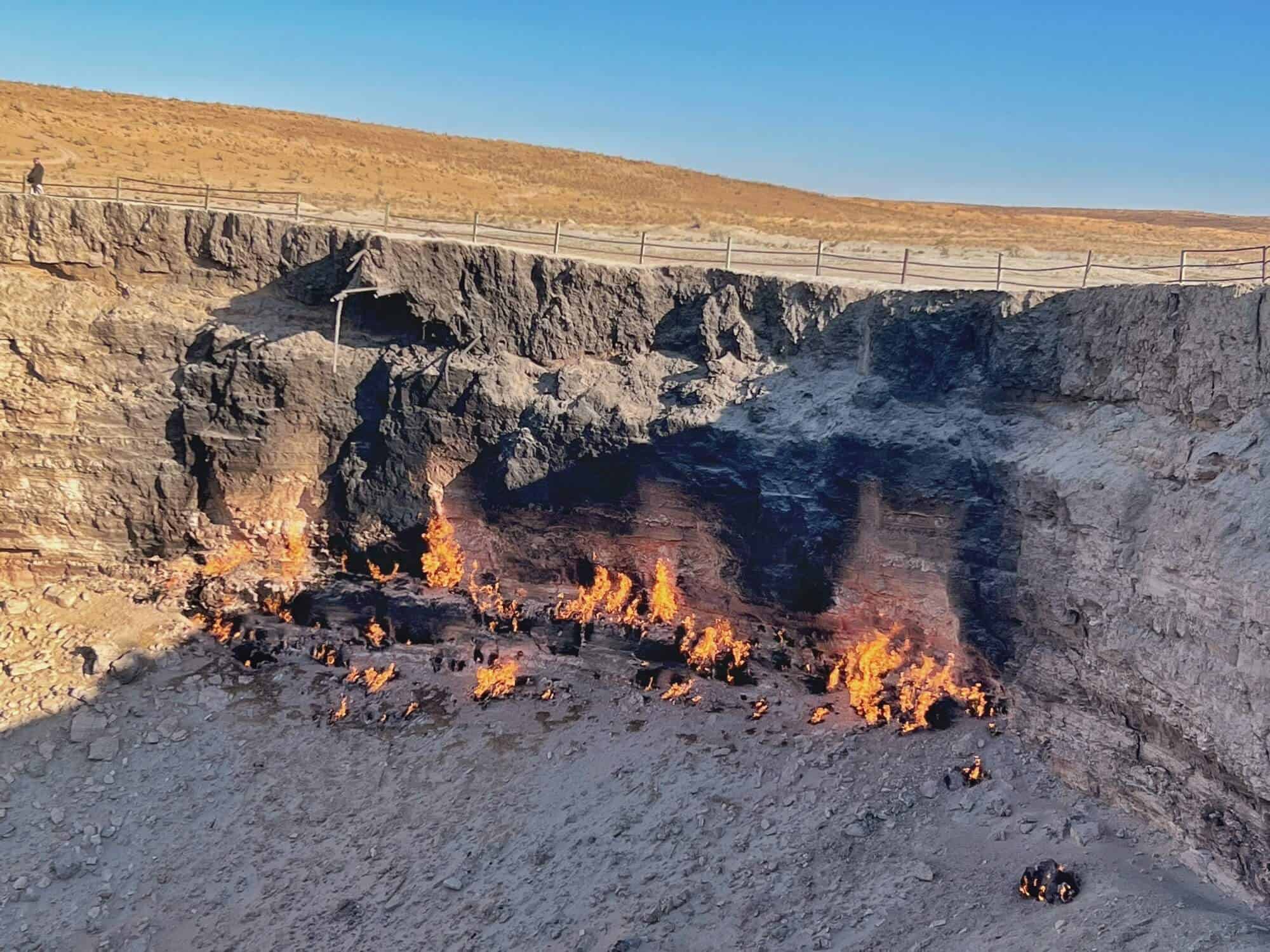 gas crater in Turkmenistan